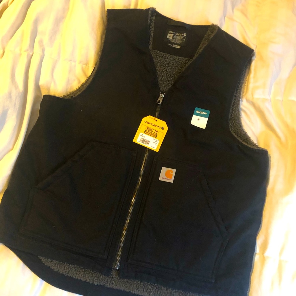 Mens Carhartt Sherpa lined vest